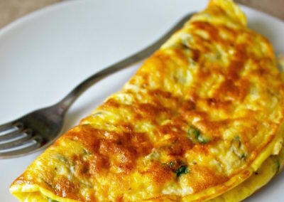 Greek Omelette with Feta and Mint