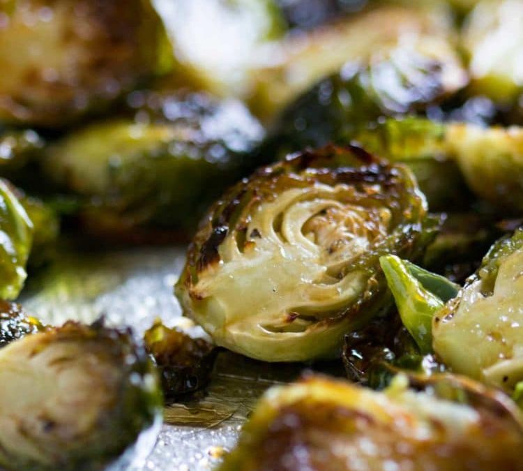 Honey Balsamic Roasted Brussel Sprouts