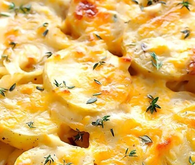 Rosemary Olive Oil Scalloped Potatoes