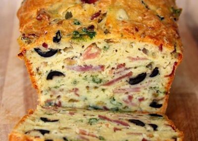 Olive Bacon and Cheese Bread
